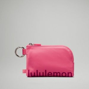 Lululemon Clippable Card Pouch, Sakura Pink/Washes Mauve- NWT
